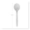 Boardwalk Mediumweight Polystyrene Cutlery, Soup Spoon, White, PK1000 PK BWKSOUPSPOON - alternate 6